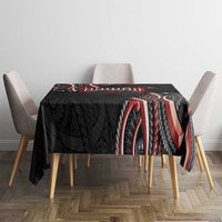 Traditional Art Hawaiian Kakau Tattoos Tablecloth Red Color - Polynesian Pride