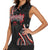 Traditional Art Hawaiian Kakau Tattoos Women Sleeveless Polo Shirt Red Color - Polynesian Pride