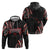 Traditional Art Hawaiian Kakau Tattoos Zip Hoodie Red Color - Polynesian Pride