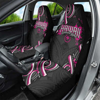 Traditional Art Hawaiian Kakau Tattoos Car Seat Cover Pink Color - Polynesian Pride