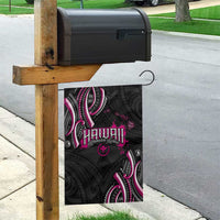 Traditional Art Hawaiian Kakau Tattoos Garden Flag Pink Color - Polynesian Pride