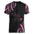 Traditional Art Hawaiian Kakau Tattoos Women V-Neck T-Shirt Pink Color - Polynesian Pride