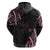 Traditional Art Hawaiian Kakau Tattoos Zip Hoodie Pink Color - Polynesian Pride