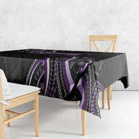Traditional Art Hawaiian Kakau Tattoos Tablecloth Purple Color - Polynesian Pride