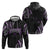 Traditional Art Hawaiian Kakau Tattoos Zip Hoodie Purple Color - Polynesian Pride