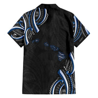 Traditional Art Hawaiian Kakau Tattoos Hawaiian Shirt Blue Color - Polynesian Pride