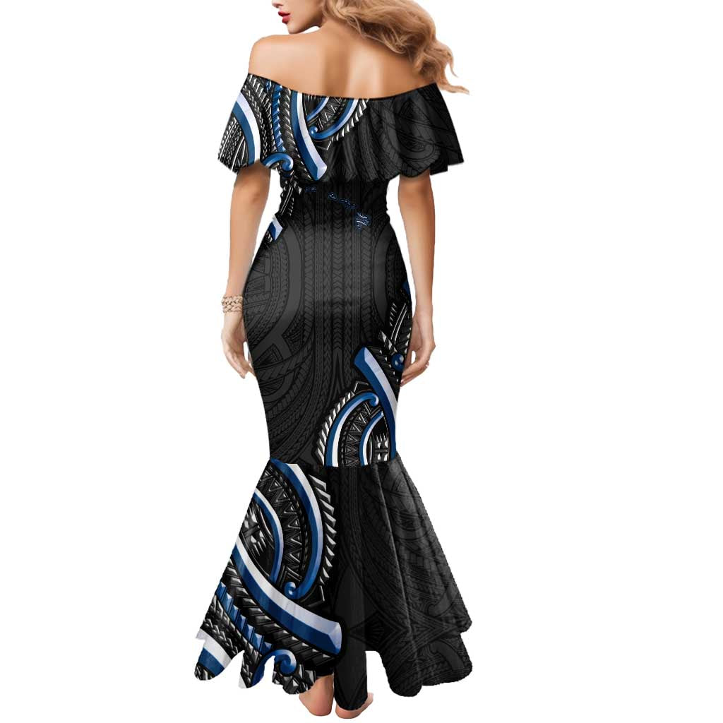 Traditional Art Hawaiian Kakau Tattoos Mermaid Dress Blue Color - Polynesian Pride