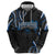 Traditional Art Hawaiian Kakau Tattoos Zip Hoodie Blue Color - Polynesian Pride