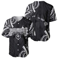 Traditional Art Hawaiian Kakau Tattoos Baseball Jersey White - Polynesian Pride