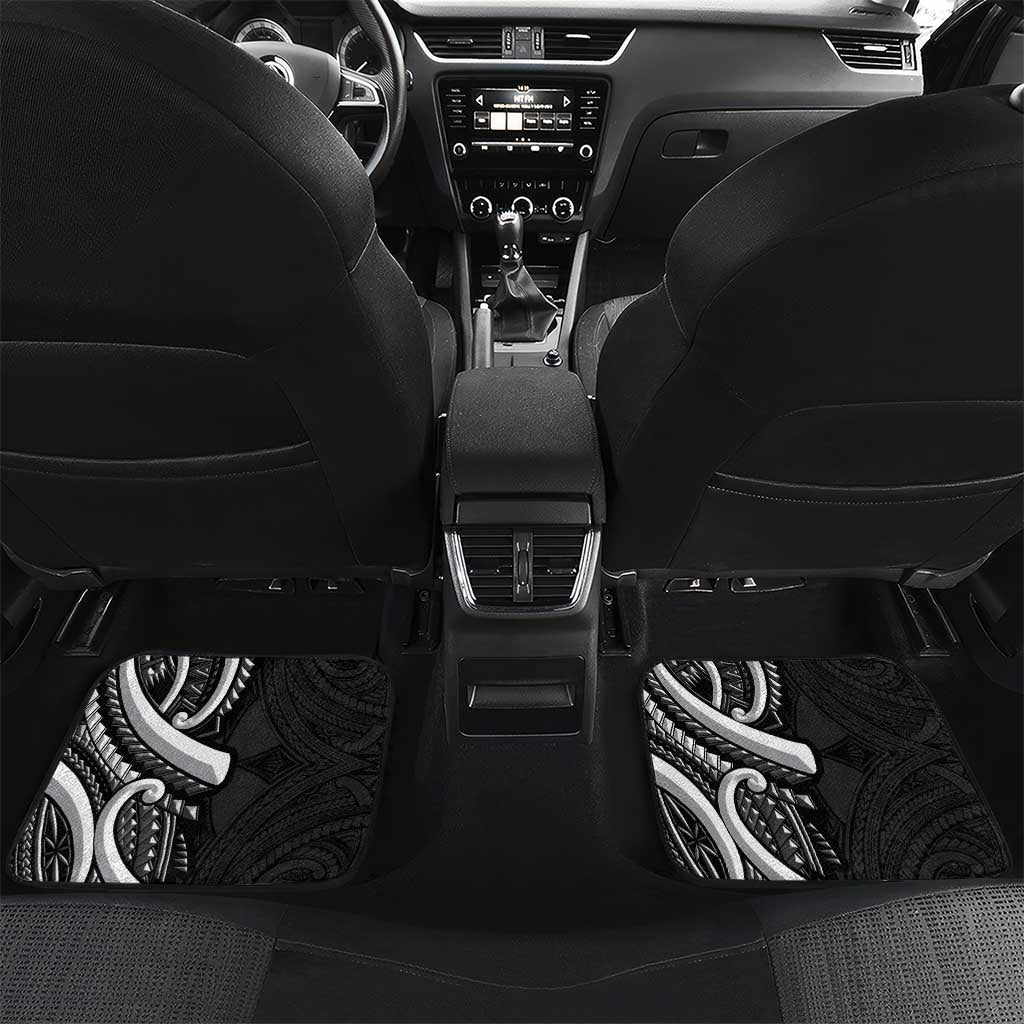 Traditional Art Hawaiian Kakau Tattoos Car Mats White - Polynesian Pride