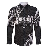 Traditional Art Hawaiian Kakau Tattoos Family Matching Off Shoulder Short Dress and Hawaiian Shirt White - Polynesian Pride