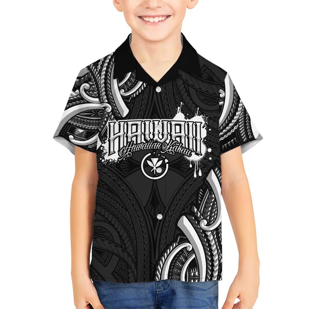 Traditional Art Hawaiian Kakau Tattoos Family Matching Off Shoulder Short Dress and Hawaiian Shirt White - Polynesian Pride