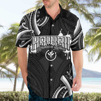 Traditional Art Hawaiian Kakau Tattoos Hawaiian Shirt White - Polynesian Pride
