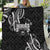 Traditional Art Hawaiian Kakau Tattoos Quilt White - Polynesian Pride
