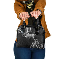 Traditional Art Hawaiian Kakau Tattoos Shoulder Handbag White - Polynesian Pride