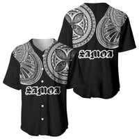 Samoa Traditional Tattoo Baseball Jersey Tribal Tatau Pattern