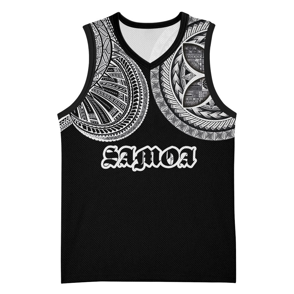 Samoa Traditional Tattoo Basketball Jersey Tribal Tatau Pattern