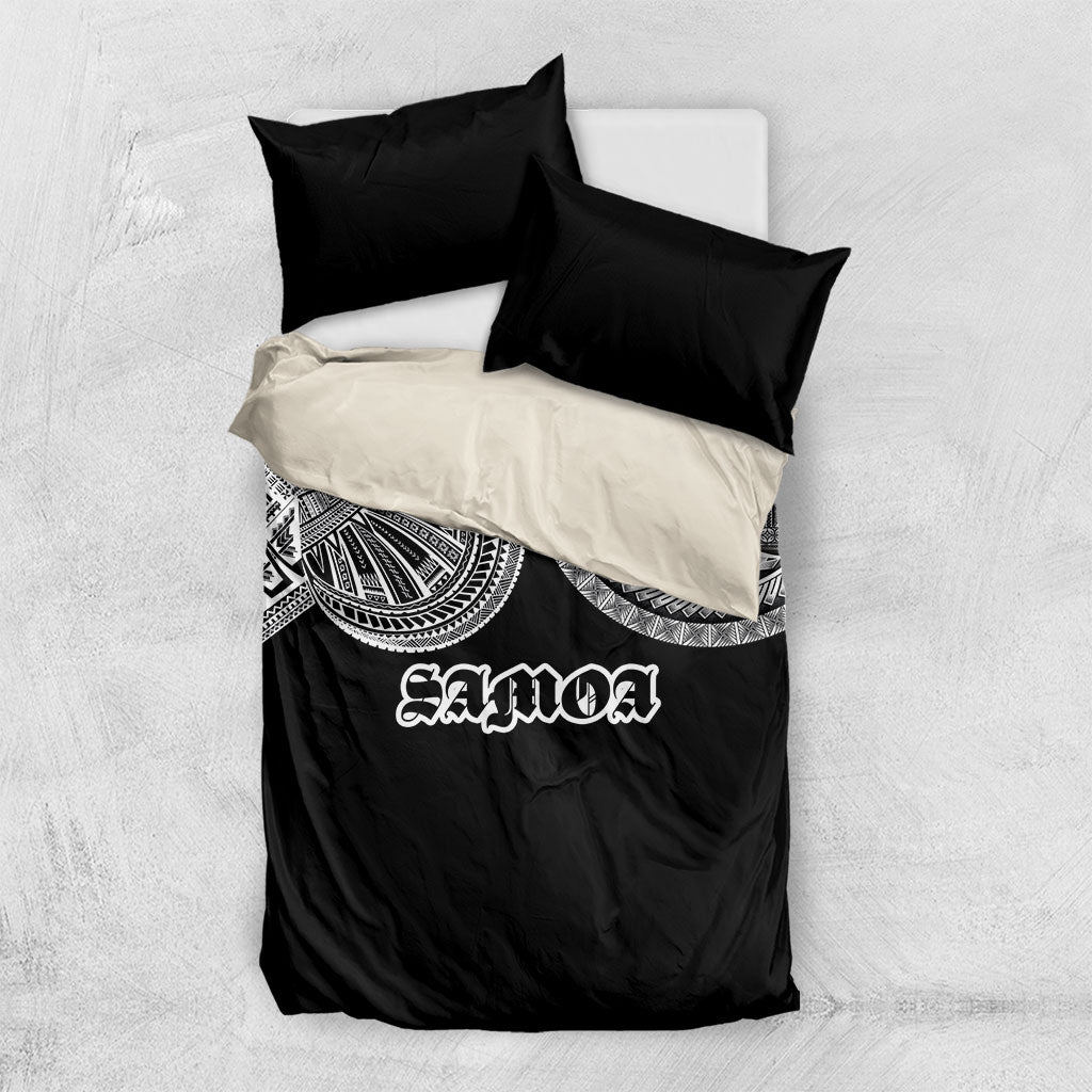 Samoa Traditional Tattoo Bedding Set Tribal Tatau Pattern