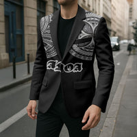 Samoa Traditional Tattoo Blazer Tribal Tatau Pattern