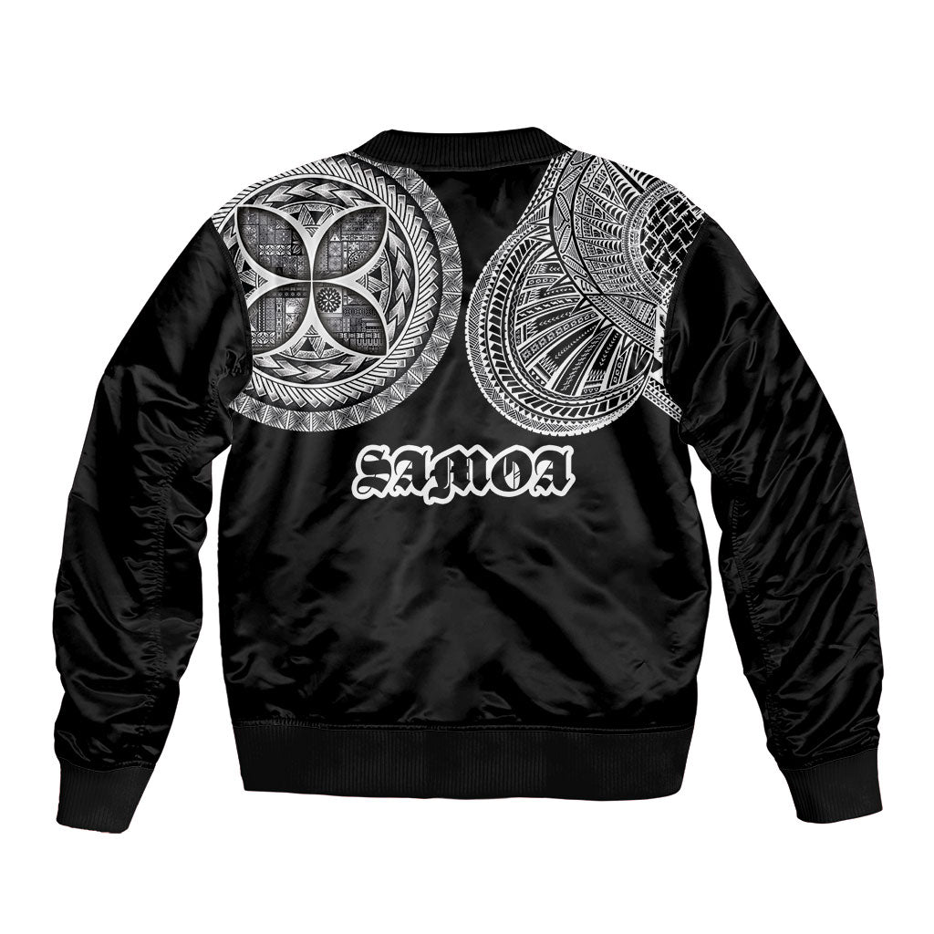 Samoa Traditional Tattoo Bomber Jacket Tribal Tatau Pattern