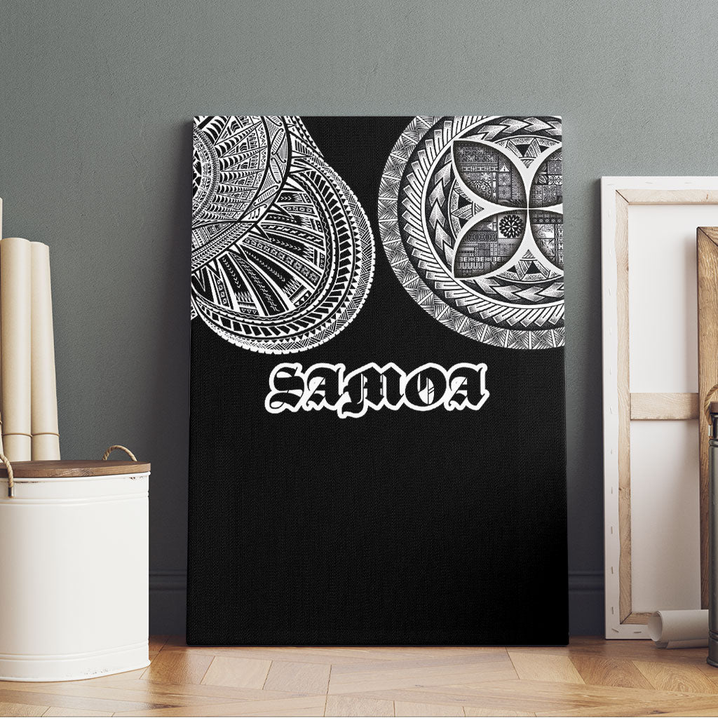 Samoa Traditional Tattoo Canvas Wall Art Tribal Tatau Pattern