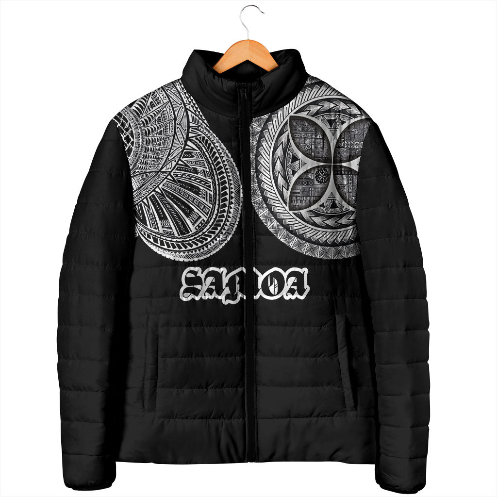 Samoa Traditional Tattoo Padded Jacket Tribal Tatau Pattern