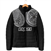 Samoa Traditional Tattoo Padded Jacket Tribal Tatau Pattern