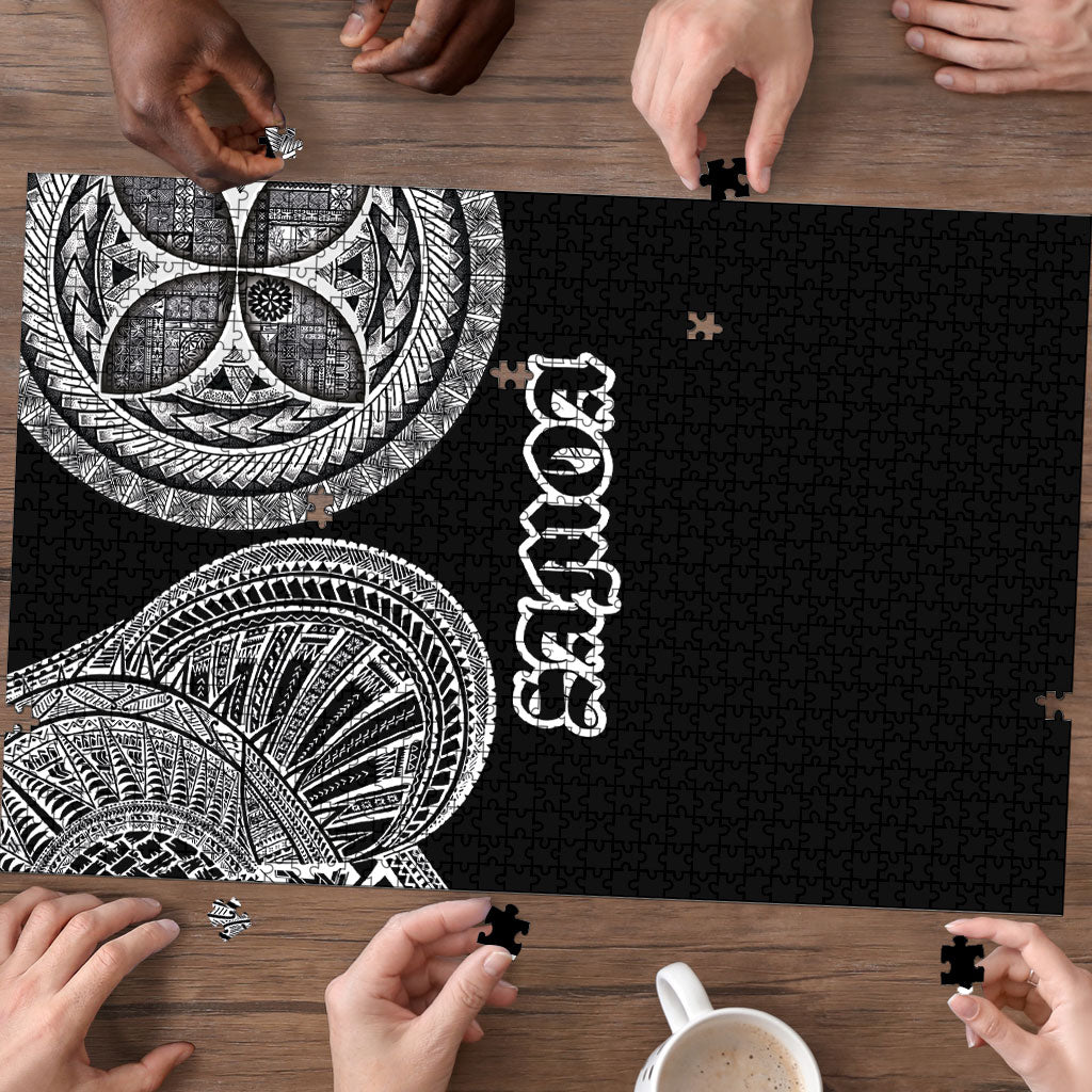 Samoa Traditional Tattoo Puzzle Tribal Tatau Pattern