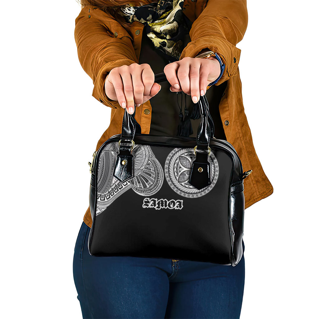 Samoa Traditional Tattoo Shoulder Handbag Tribal Tatau Pattern LT03 One Size Black - Polynesian Pride