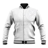 Samoa Lotu Tamaiti Baseball Jacket Tribal Tatau with Siapo Pattern