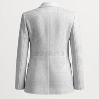 Samoa Lotu Tamaiti Blazer Tribal Tatau with Siapo Pattern