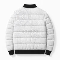 Samoa Lotu Tamaiti Bomber Puffer Jacket Tribal Tatau with Siapo Pattern