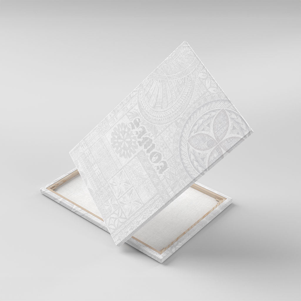 Samoa Lotu Tamaiti Canvas Wall Art Tribal Tatau with Siapo Pattern