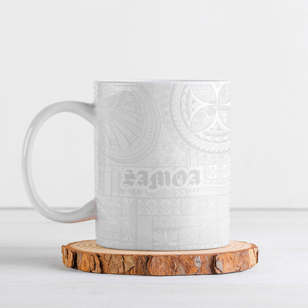 Samoa Lotu Tamaiti Ceramic Mug Tribal Tatau with Siapo Pattern
