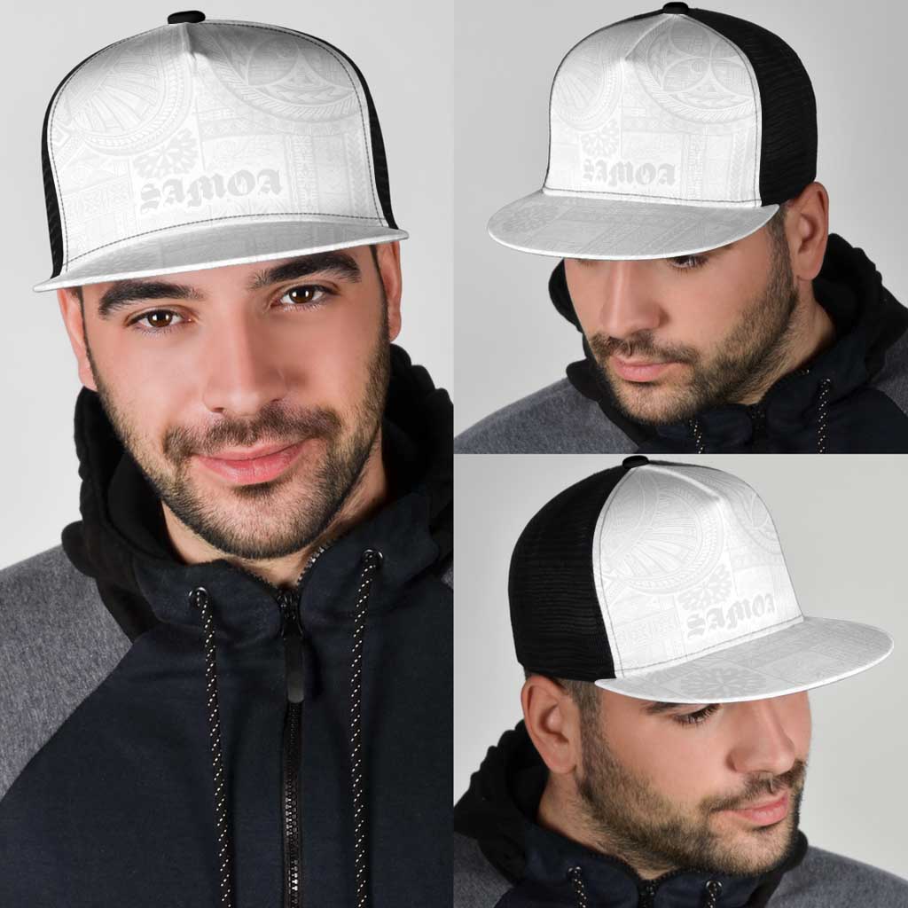 Samoa Lotu Tamaiti Mesh Trucker Cap Tribal Tatau with Siapo Pattern