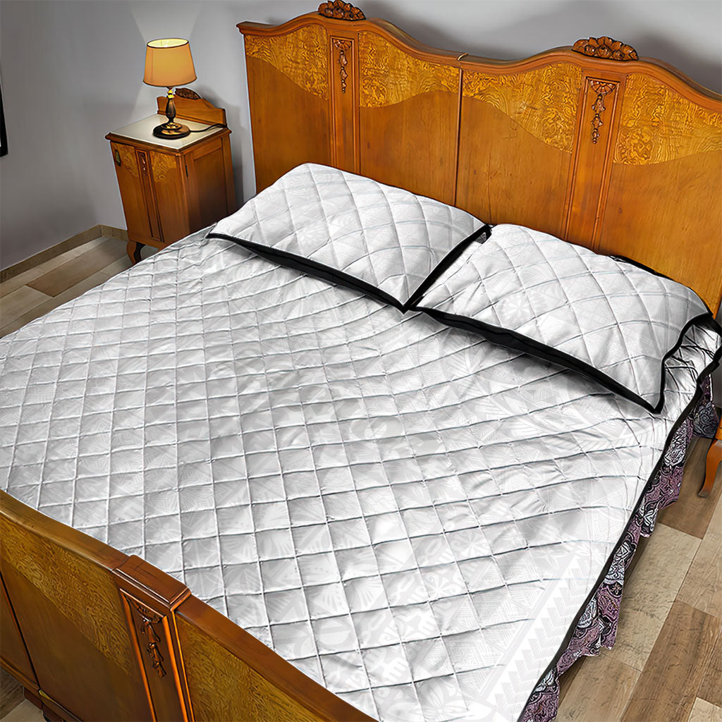 Samoa Lotu Tamaiti Quilt Bed Set Tribal Tatau with Siapo Pattern
