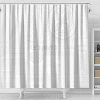 Samoa Lotu Tamaiti Shower Curtain Tribal Tatau with Siapo Pattern
