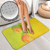 Hawaiian Mango Bathroom Set Polynesian Art Pattern and Kakau Tattoo