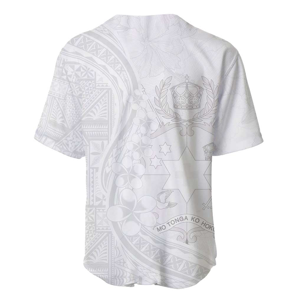 Tonga Faka Sepitema Baseball Jersey Ngatu Pattern with Plumeria and Hibiscus LT03 - Polynesian Pride