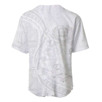 Tonga Faka Sepitema Baseball Jersey Ngatu Pattern with Plumeria and Hibiscus LT03 - Polynesian Pride
