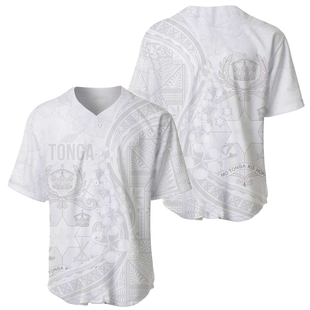 Tonga Faka Sepitema Baseball Jersey Ngatu Pattern with Plumeria and Hibiscus LT03 - Polynesian Pride