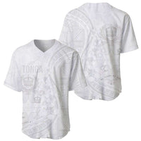 Tonga Faka Sepitema Baseball Jersey Ngatu Pattern with Plumeria and Hibiscus LT03 - Polynesian Pride