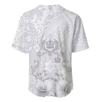 Tonga Faka Sepitema Baseball Jersey Ngatu and Floral Pattern with Blooming Hibiscus LT03 - Polynesian Pride