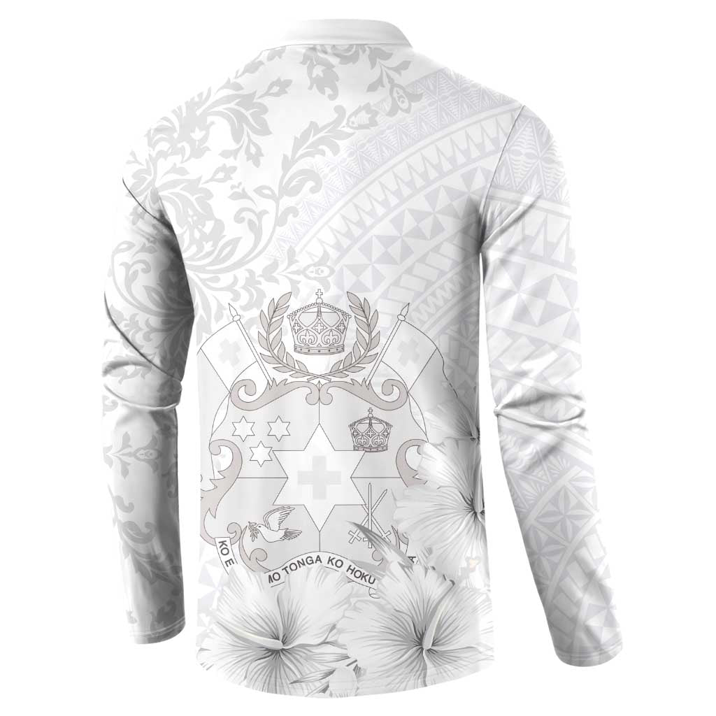 Tonga Faka Sepitema Button Sweatshirt Ngatu and Floral Pattern with Blooming Hibiscus LT03 - Polynesian Pride
