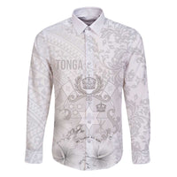 Tonga Faka Sepitema Family Matching Off Shoulder Short Dress and Hawaiian Shirt Ngatu and Floral Pattern with Blooming Hibiscus