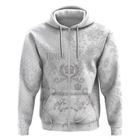 Tonga Faka Sepitema Hoodie Ngatu and Floral Pattern with Blooming Hibiscus