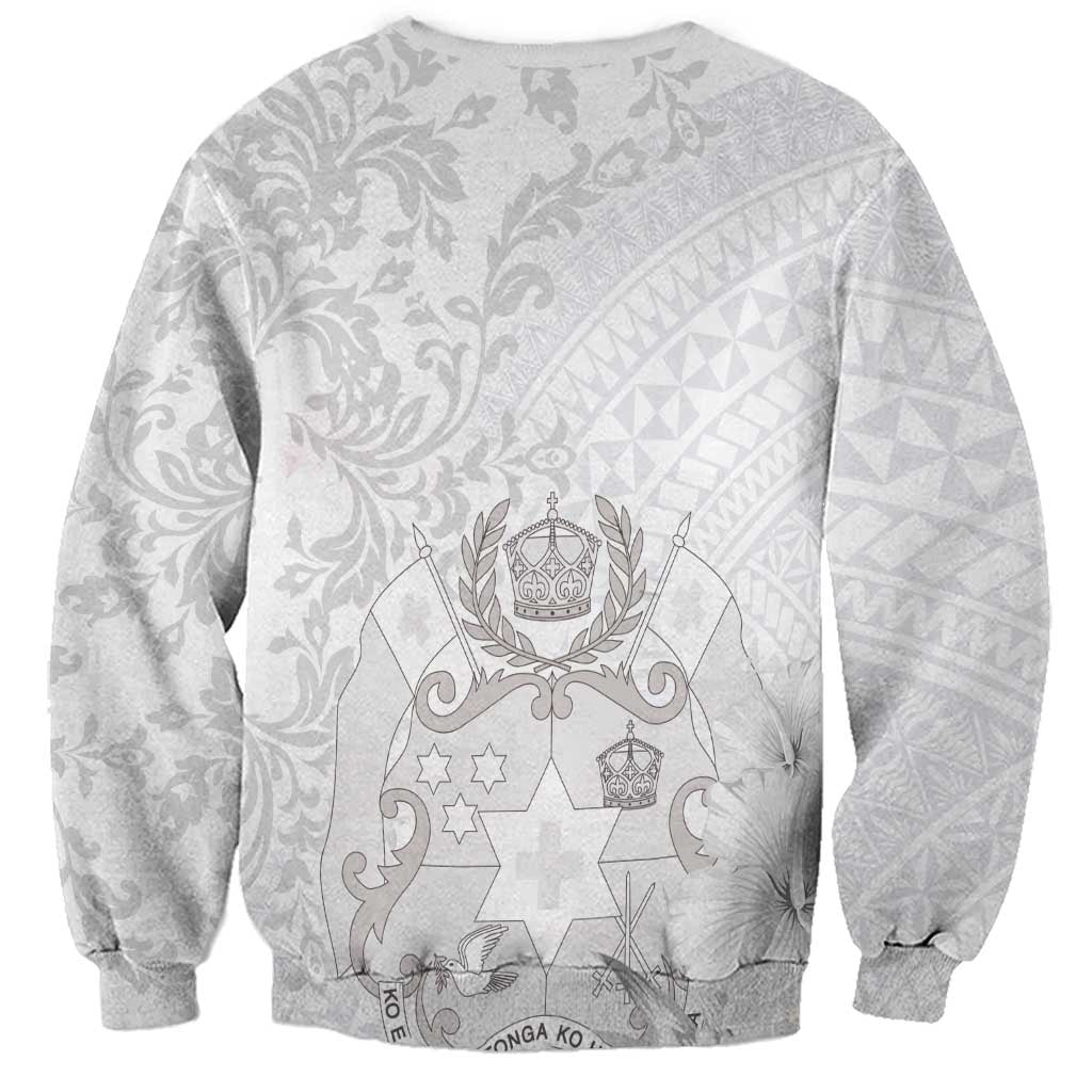 Tonga Faka Sepitema Sweatshirt Ngatu and Floral Pattern with Blooming Hibiscus LT03 - Polynesian Pride