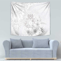 Tonga Faka Sepitema Tapestry Ngatu and Floral Pattern with Blooming Hibiscus LT03 - Polynesian Pride