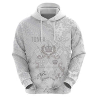 Tonga Faka Sepitema Zip Hoodie Ngatu and Floral Pattern with Blooming Hibiscus
