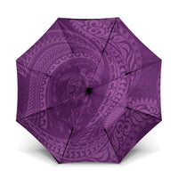 Hawaiian Turtle and Shark Umbrella Kakau Tribal with Polynesian Pattern Pink Color LT03 One Size Folded 11.42 inch Opened Diameter 37.4 inch Pink - Polynesian Pride
